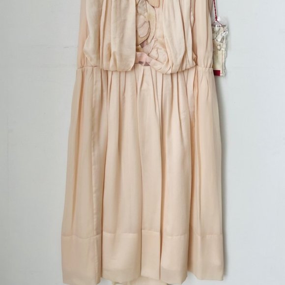 BCBG Max Azria RUNWAY Collection DRESS Limited Edition 100% SILK Pleated ( S ) - Picture 5 of 6